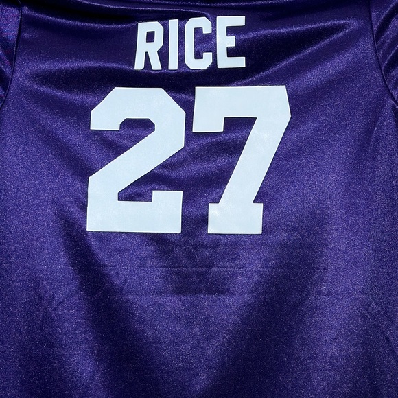 NWT NLF Ravens || Woman’s Jersey #21 Rice size Large - Picture 3 of 6